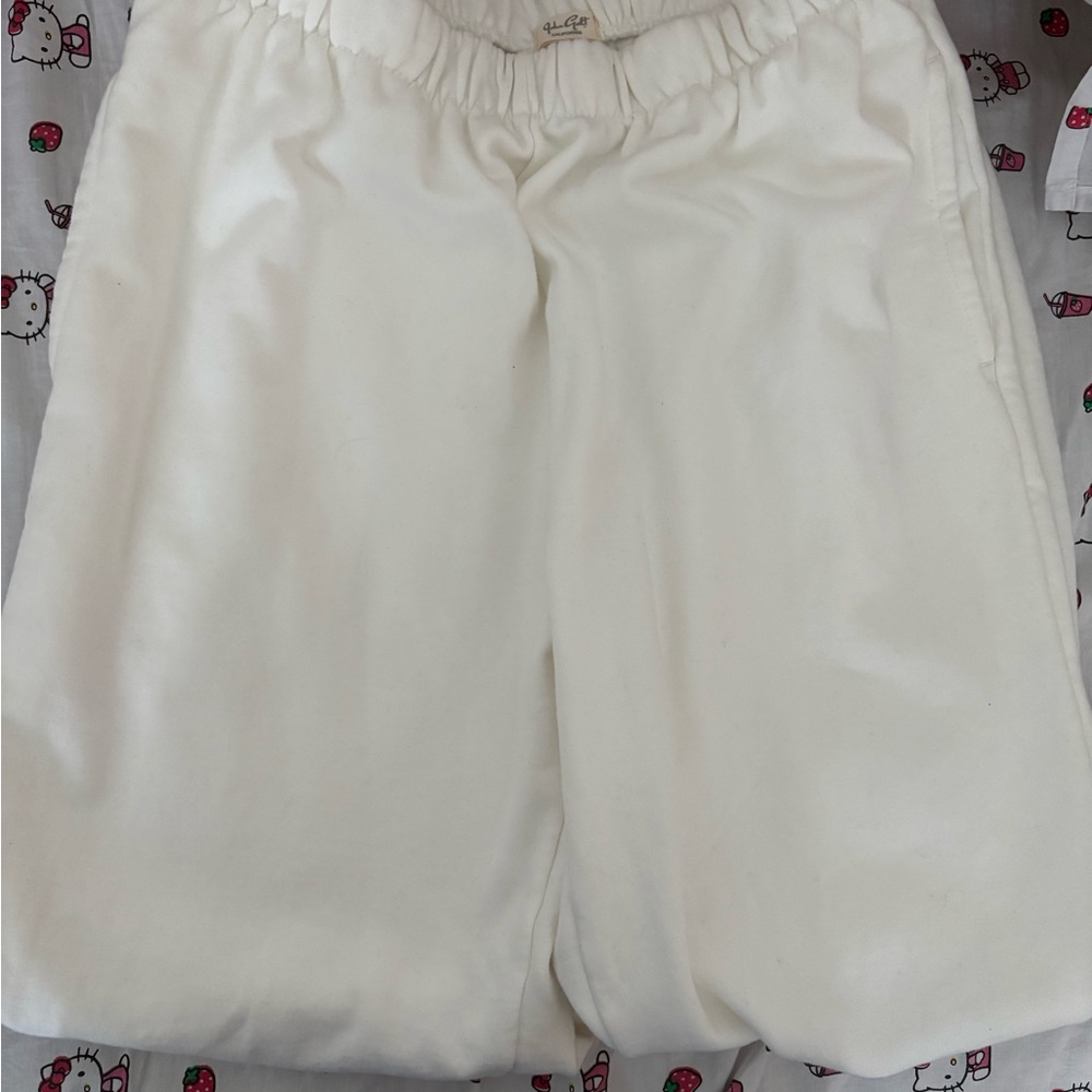 Brandy Melville White Sweats (Never Worn)